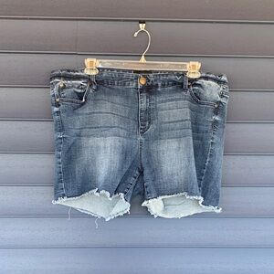 Celebrity Pink Blue Denim Shorts
